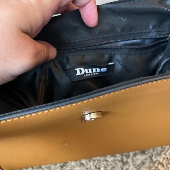 Dune London silver and tan handbag - Picture 6 of 7